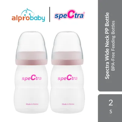 Spectra Wide Neck PP Bottle 2s | BPA-Free Feeding Bottles For Safe & Comfortable Feeding