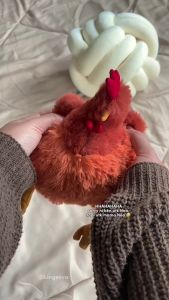 KISS MY BABY Chicken Plushie Soft Chicken Toy Animal Stuffed Toy Simulation Chicken Doll Mainan Murah