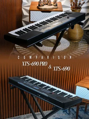 PIANO ELEKTRONIK KEYBOARD PIANO NEW ANGELET XTS-690 PRO ORIGINAL 61 KEYS SUPPORT SUSTAIN & MIDI