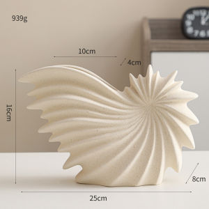 Matte White Fashion Unfired Modern Minimalist Ceramic Vase Creative Flower Container Living Room Soft Decoration Nordic Ornament