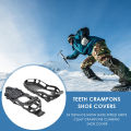 24 Teeth Spikes Crampons, Ice Snow Grips Cleats Crampons for Hiking Fishing. 