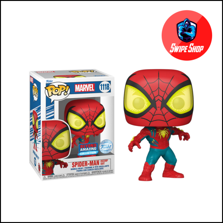 Funko Pop Spiderman Oscorp Suit Marvel Exclusive 