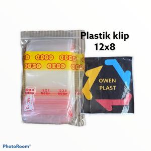 PLASTIK KLIP/KLIP OBAT/KLIP KACANG UKURAN 12X8 CM ISI 100 PCS