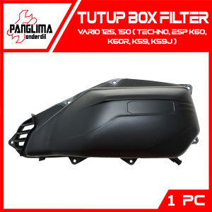 Tutup Box Filter Vario 150 2018-2022 Esp New LED keyless/Vario 125-150 2012-2022-Techno 125 FI CBS-STD-ISS Helm In F1 2012-2015 & PCX 150 Lama 2012-2014 Penutup Cover Saringan Udara