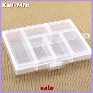 Kui-Min Hot 6 slots rỗng container cho trái cây Pick lưu trữ Box cho trái cây Pick Box cho trái cây Pick đóng gói quà tặng bông tai Nhẫn Box cho jewelr