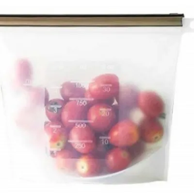 🇸🇬SG Ready Stock🇸🇬 Microwaveable Silicone Storage Bag Fresh Food Reusable Airtight Breast Pump Storage