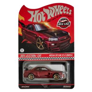 Hot Wheels Red Line Club 2024 Selections Car – Nissan Skyline GT-R (BNR34) โมเดลรถเหล็ก ลิขสิทธิ์แท้ ของสะสมระดับพรีเมียม