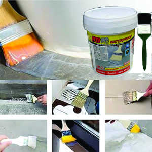 ( 1KG ) WP300 Transparent Waterproof Glue Gam Kalis Air Waterproofing Paint Seal Leaking Repair Bathroom Coating 透明防水胶