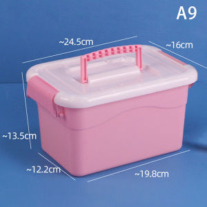 [Faster YG] PP Plastic Storage Box With Lid Portable Kids Toys Student Stationery Jewelry Storage Case Container Cosmetics Sorting Box