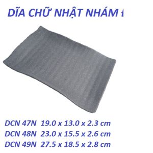 Dĩa nhựa melamine chữ nhật nhám xám phục vụ nhà hàng quán ăn - DCN 47N/DCN 48N/ DCN 49N: