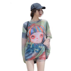 Kiểu Hàn Quốc Bộ Đồ Tắm cho áo nâng nữ đồ bơi phụ nữ Đồ bơi cho bé gái Bộ 3 pcs Đồ bơi họa tiết kẻ beachwear