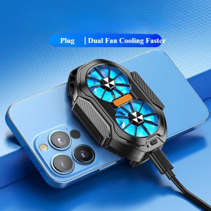 Fs01 dual fan rechargeable mobile phone cooler  back clip USB radiator long lasting stronger cooling air for 62-92mm phone