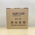 Loa karaoke bluetooth xách tay KVG K5-30 mini du lịch Tặng kèm 1 micro không dây hỗ trợ kết nối Bluetooth, AUX,TF card, quay sách.. 