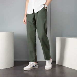 【READY STOCK】Cargo pants fot men Men Loose Trouser Men Chino Smart Casual Relaxed Pant Straight Long Pants cropped pantsSeluar Panjang Lelaki pants2025