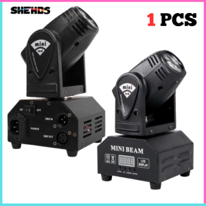 COD Cepat Lampu Sorot Panggung Spotlight RGB Moving Head DMX 10W DM512 / lampu sorot panggung jarak jauh sensor suara warna warni mini konser putar bergerak tembak disko lighting RGB