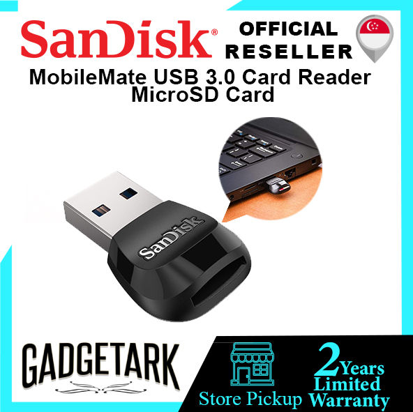 SanDisk MobileMate USB 3.0 Card Reader MicroSD Lazada Singapore