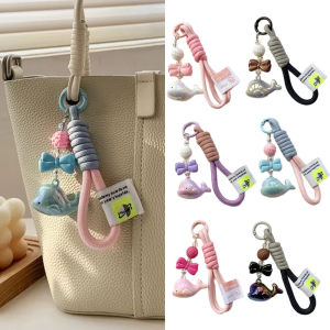 CHARMST Cartoon Whale Keychain Acrylic Decoration Car Key Ring Creative Ornaments Dolphin Bag Pendants Gifts