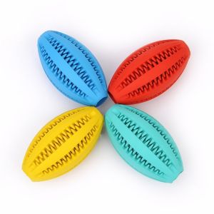 4Pcs Pet toy ball dog grinding teeth cleaning teeth leaking food ball dog chewing interactive toy