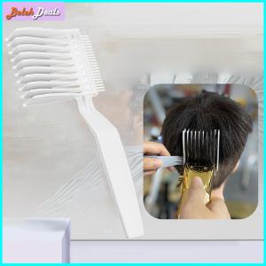 BolehDeals 2ชิ้นหวีด้านบนแบนเครื่องมือจัดแต่งทรงผมหวีแต่งทรงผมซีดจางหวีสำหรับหวีผมตำแหน่งหวีมืออาชีพเกลี่ยผสมร้านเสริมสวยอุปกรณ์แต่งผมบ้าน