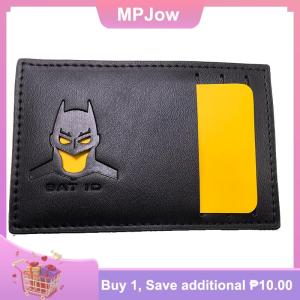 【MPJow】 Bat ID Wallet Leather Card Holder Case Personalized Superhero Mask Card Holder Wallet Gift