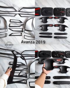 Paket Garnish Depan Belakang Outer Cover Door Handle Tank Cover Mobil All New Avanza 2019-2021 All Variant Elegant