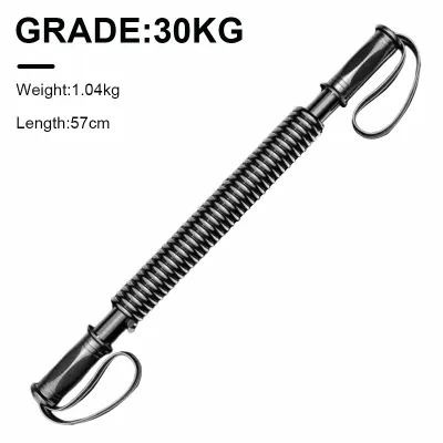 Spring Power Twister Bar Arm Chest Builder Adjustable 10KG/20KG/30KG/40KG/50KG/60KG Resistance Bar Strength Training Exercise Gym Equipment for Men Fitness