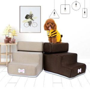 SWEET ELVES Durable Multicolor Climbing Dog Ramp Stairs Anti-slip For Small Dog Cat Pet Supplies Dog House Pet Ramp Ladder Dogs Bed Stairs