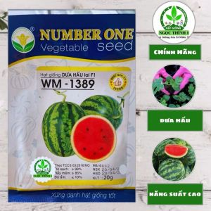 Hạt Giống Dưa Hấu Lai F1 WM-1389 NUMBER ONE (Gói 20gr) - Date mới