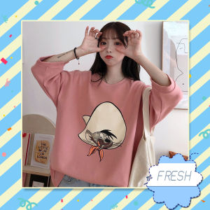 LH.Friday เสื้อยืดทรงโอเวอร์ไซต์ สกรีนด้วยลายการ์ตูนเรียบๆสีสันสดใส สวยปังไม่ซ้ำใคร