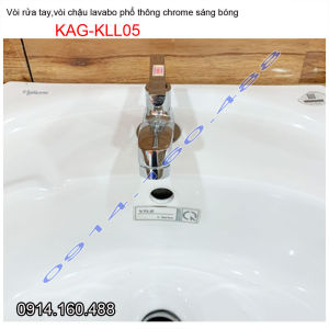 Vòi lavabo lạnh KAG-KLL05 vòi chậu rửa mặt tay Kong gạt chome bóng nước mạnh sử dụng tốt siêu bền
