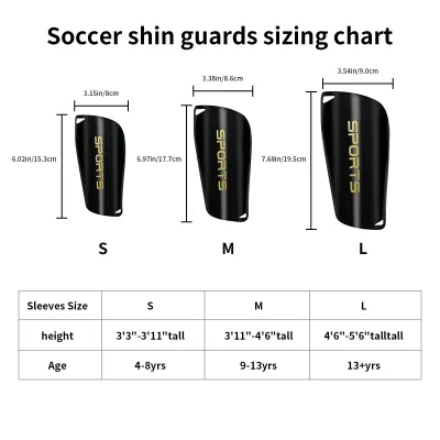 Kids Youth Soccer Shin Guards Shin Pads and Shin Guard Sleeves teen Boys Girls for Football Games EVA Cushion Protection Reduce Shocks and Injuries Shin Guard Adult Child Antislip 2pcs Shin Pad for Football Games