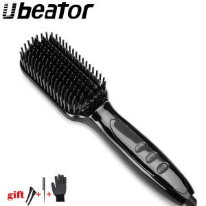 Hot Wet and Dry Hair Use Hair Curling Iron Straightener Comb Electric Environmentally Friendly Titanium Alloy Hair Curler