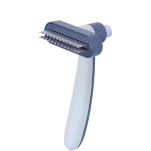 STARRY Rotatable Pet Hair Removal Comb Double Row Round Steel Pins Dog Hair Remover Universal Comfortable Grip Dog Grooming Brush For Dogs