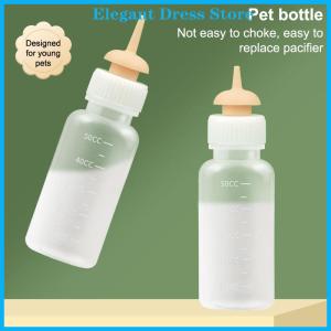 [K&P Elegant]👗👗 Pet Kitten ăn chai núm vú trung chuyển có thể bóp sữa lỏng chai điều dưỡng cho trẻ sơ sinh chó con thỏ hamster mèo