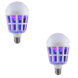LED Mosquito Lamp 2-in-1 Bug Zapper Energy-Saving LED Light Bulb for Indoor & Outdoor Use
