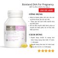 Viên uống BioIsland DHA cho bà bầu lọ 60 viên bổ sung DHA cho mẹ và bé trong suốt thai kì. 