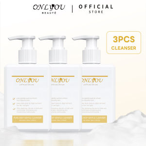 ONLYOU 3pcs Amino Facial Wash/Anti Acne /Oil Control/Brightening/Hydrating/Calming and Soothing Cleansing Essence/150ML Wajah Facial Cleanser