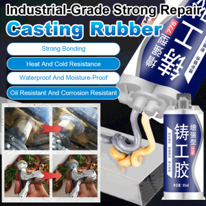 Industrial Grade Foundry Adhesive Metal Tank Radiator Repair Foundry Adhesive Metal Repair Radiator Crack Fix Industrial Leak Stopper Steel Reinforced Fuel Resistant High Temperature Resistance