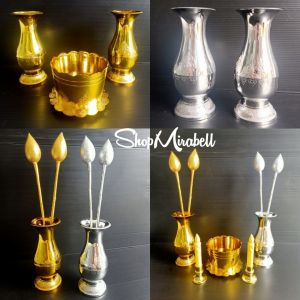 แจกหนัง แจกหนังดอกไม้ พระ แจกถ่างบ้าน กระถางธูป และสีทอง/เงิน พร้อมส่ง มีหลายขนาด 15.5*6 และสูงกว่า 15.5*6