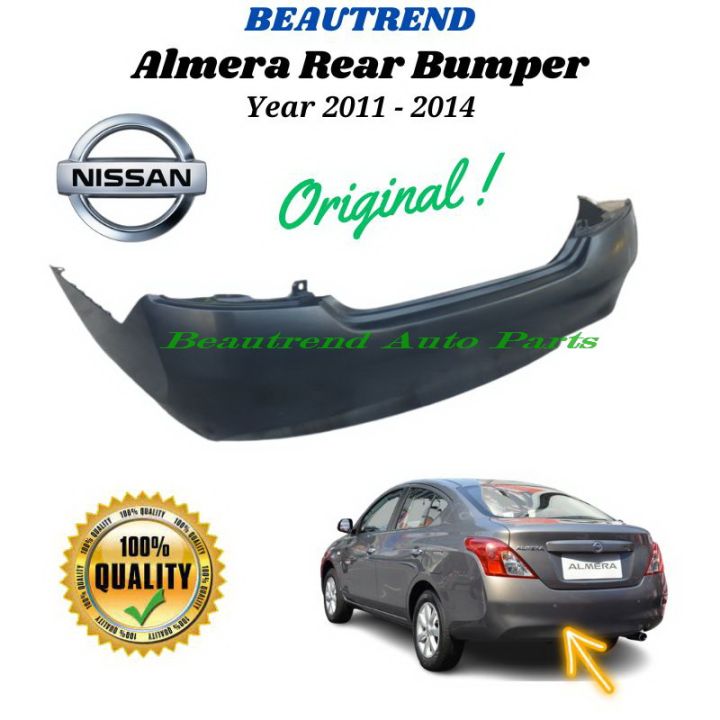 Nissan Almera Rear Bumper Original Bumper Belakang Kereta N17 Year 2011 2012 2013 2014 Lazada