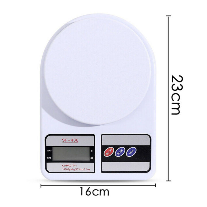 Digital Scale SF400 10kg 1g Household Weight Scales Platform Electronic Balance Kitchen scale Baking Measure Tools Lazada