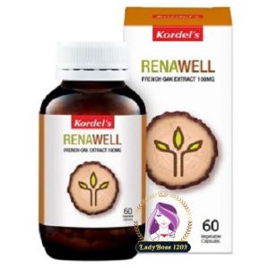 Kordels Renawell Robuvit® French Oak Extract 100mg 3 in 1 for Liver Kidney & Heart health (60 veg caps)