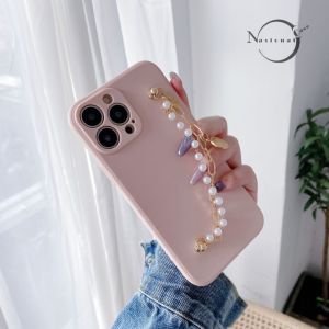 CN Softcase macaroon pelindung kamera rantai mutiara casing XIAOMI REDMI NOTE 7 PRO REDMI NOTE 8 NOTE 9 PRO 9S NOTE 10S NOTE 10 PRO MAX POCO M3 POCO X3 PRO
