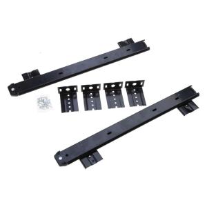 2pcs/set Three-Section Low-Noise Cabinet Slides Computer Keyboard Drawer Track Adjustable Height Bracket Rail Sliding