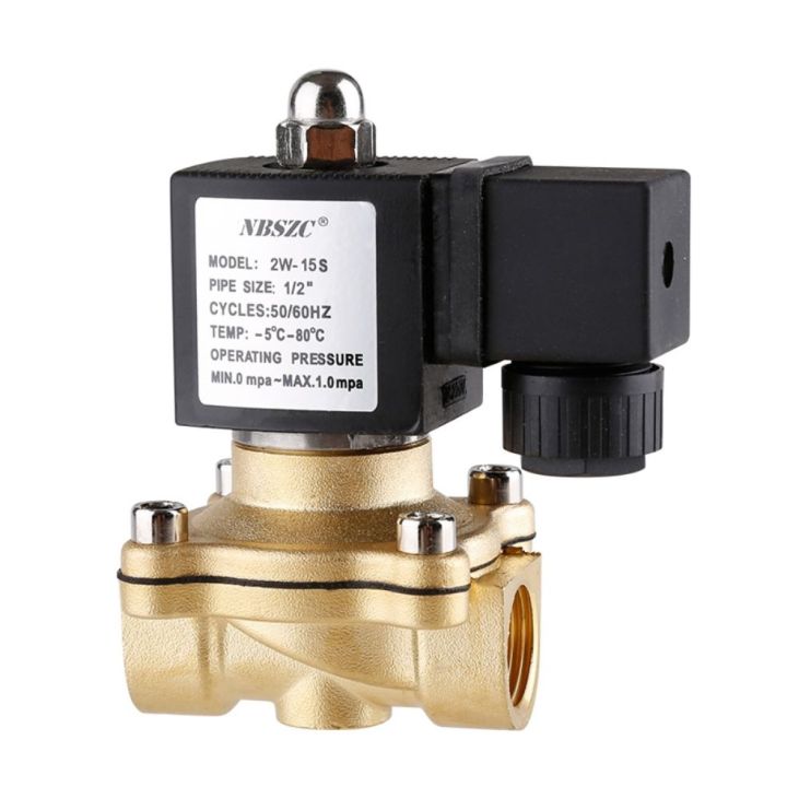 Electric Solenoid Valve Two Way Brass Normally Closed Dc 12v Ac 220v 14 12 34 1 For Water 3868