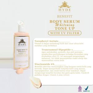 BODY SERUM WHITENING TONE UP HYDE BEAUTY SKINCARE ORIGINAL BPOM ALL VARIAN