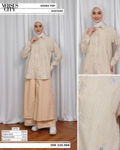 Kemeja Azura Top By Versuscity Bahan Rayon atasan all size wanita Premium