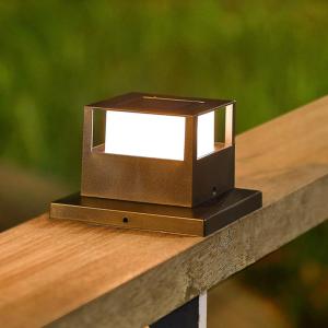 Solar Post Light Waterproof Outdoor Garden Lamp for Fence Yard Pathway Decoration
