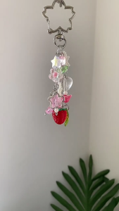 Eye Catching Phone Lanyard Unique Phone Charm Y2k Handmade Phone Pendant Phone Chain Alloy Material for Phone Bag Keys