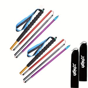 Folding Ultralight 7075 Aluminum Alloy Trekking Pole Quick Lock Trekking Hiking Pole Walking Stick